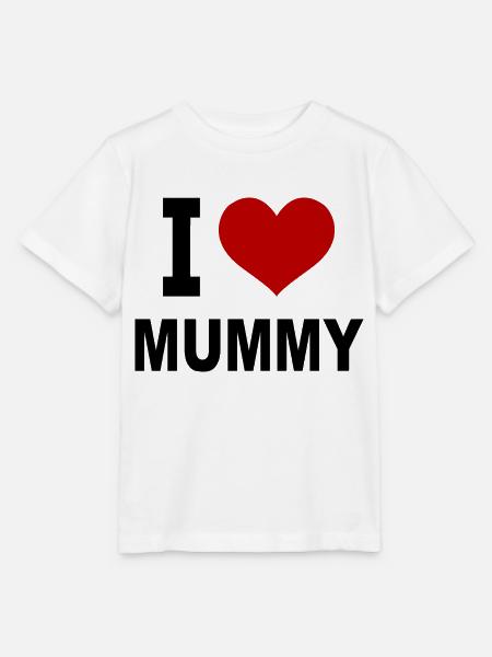 I love mummy - Stanley/Stella Kinder T-Shirt MINI CREATOR - Weiß