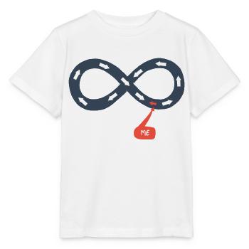 Me and the infinite, against the tide - Stanley/Stella MINI CREATOR Kids’ T-Shirt - white - Front - Maike (125cm)