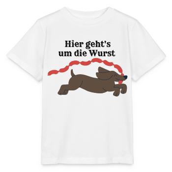 Es geht um die Wurst - Stanley/Stella Kinder T-Shirt MINI CREATOR  - Weiß - Vorne - Maike (125cm)
