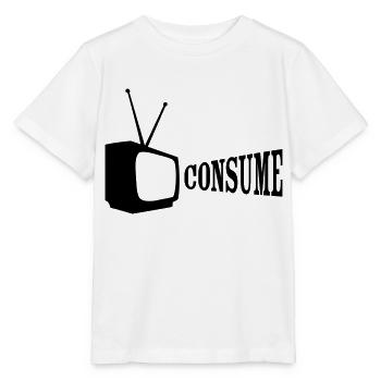 tv consume - Stanley/Stella MINI CREATOR Kids’ T-Shirt - white - Front - Maike (125cm)