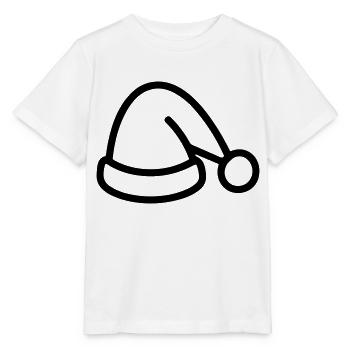 Christmas hat - Stanley/Stella MINI CREATOR Kids’ T-Shirt - white - Front - Maike (125cm)