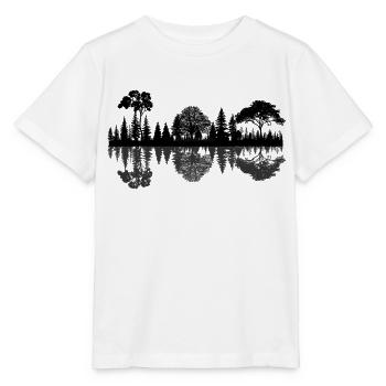 Forest nature reflection - Stanley/Stella MINI CREATOR Kids’ T-Shirt - white - Front - Maike (125cm)