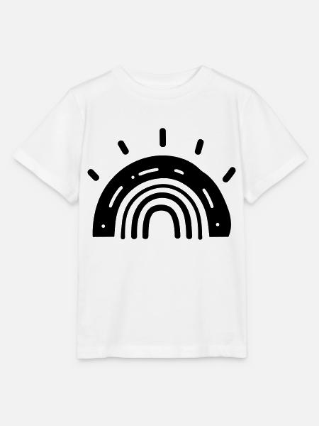 Regenbogen - Stanley/Stella Kinder T-Shirt MINI CREATOR - Weiß
