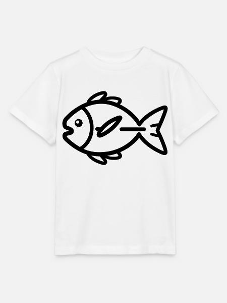 Fisch - Stanley/Stella Kinder T-Shirt MINI CREATOR - Weiß