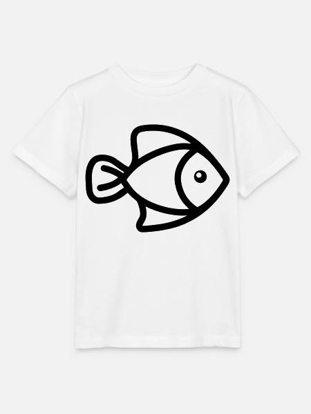Fisch - Stanley/Stella Kinder T-Shirt MINI CREATOR - Weiß