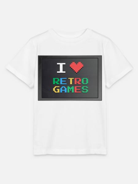 Retrogaming - Ich liebe Retrogaming - Stanley/Stella Kinder T-Shirt MINI CREATOR - Weiß