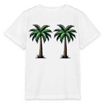Palmiers - T-shirt bio MINI CREATOR Stanley/Stella Enfant - blanc - Devant - Maike (125cm)
