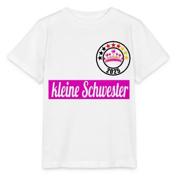 kleine Schwester 2025 - Stanley/Stella Kinder T-Shirt MINI CREATOR  - Weiß - Vorne - Maike (125cm)