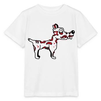 Hund Zombie Untot Halloween Horror Leiche Grusel - Stanley/Stella Kinder T-Shirt MINI CREATOR  - Weiß - Vorne - Maike (125cm)