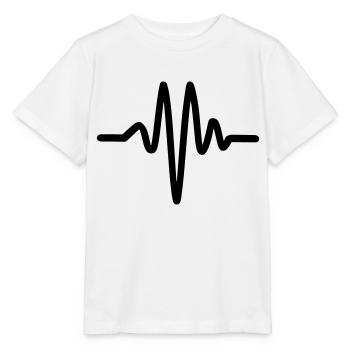 Heartbeat, pulse - Stanley/Stella MINI CREATOR Kids’ T-Shirt - white - Front - Maike (125cm)