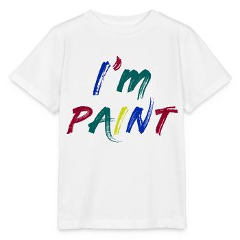 I'M PAINT - I Love to Finger Paint – Finger Paints - Stanley/Stella MINI CREATOR Kids’ T-Shirt - white - Front - Maike (125cm)
