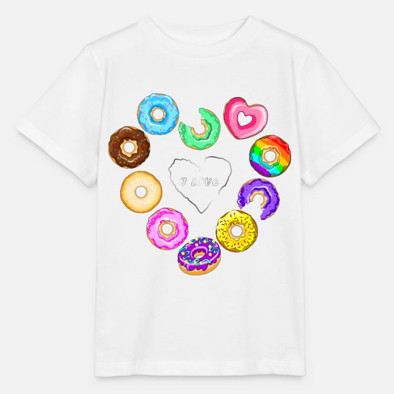 J’adore les beignets - T-shirt bio MINI CREATOR Stanley/Stella Enfant - blanc