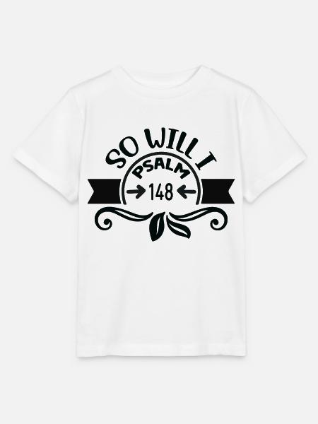 Psalm 148 - so auch ich - Stanley/Stella Kinder T-Shirt MINI CREATOR - Weiß