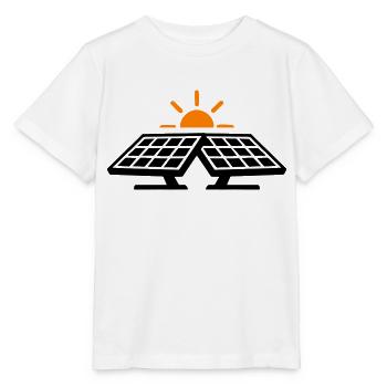 Solar Strom Symbol - Stanley/Stella Kinder T-Shirt MINI CREATOR  - Weiß - Vorne - Maike (125cm)