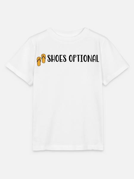 Shoes optional - Strand Spruch - Flip-Flops - Stanley/Stella Kinder T-Shirt MINI CREATOR - Weiß