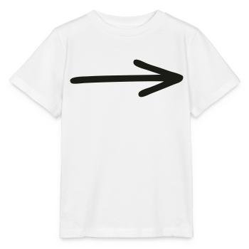 flèche - T-shirt bio MINI CREATOR Stanley/Stella Enfant - blanc - Devant - Maike (125cm)