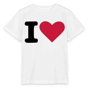 i love - Stanley/Stella Kinder T-Shirt MINI CREATOR  - Weiß - Vorne - Maike (125cm)