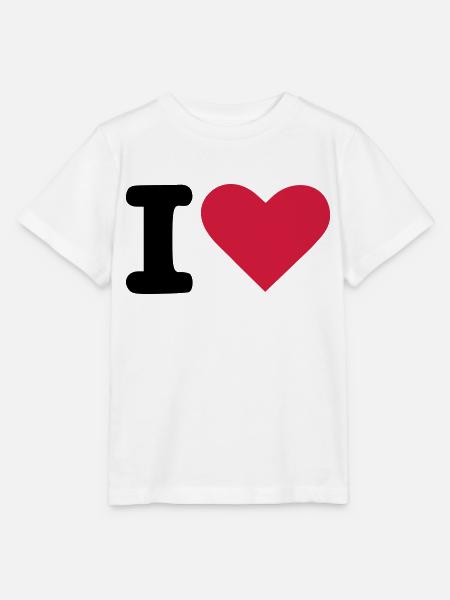 i love - Stanley/Stella Kinder T-Shirt MINI CREATOR - Weiß