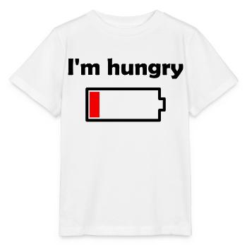 Hungry - Stanley/Stella MINI CREATOR Kids’ T-Shirt - white - Front - Maike (125cm)