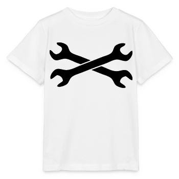 outil clé - T-shirt bio MINI CREATOR Stanley/Stella Enfant - blanc - Devant - Maike (125cm)