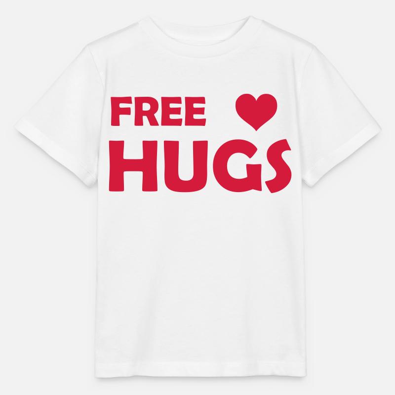 free hugs - Stanley/Stella Kinder T-Shirt MINI CREATOR  - Weiß