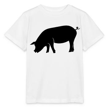 Schwein - Stanley/Stella Kinder T-Shirt MINI CREATOR  - Weiß - Vorne - Maike (125cm)