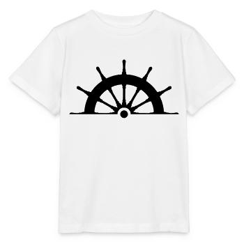 Volant noir - T-shirt bio MINI CREATOR Stanley/Stella Enfant - blanc - Devant - Maike (125cm)