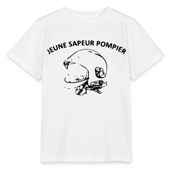 young firefighter - Stanley/Stella MINI CREATOR Kids’ T-Shirt - white - Front - Maike (125cm)