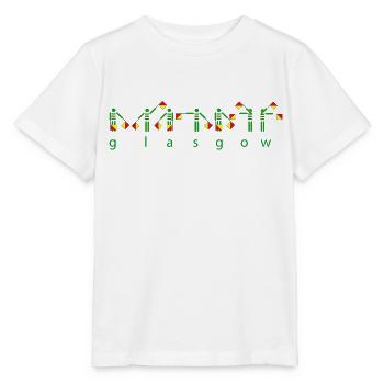 Glasgow Semaphore - Stanley/Stella MINI CREATOR Kids’ T-Shirt - white - Front - Maike (125cm)