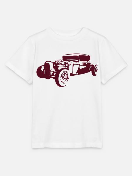 alt Oldtimer als Automobil - Stanley/Stella Kinder T-Shirt MINI CREATOR - Weiß