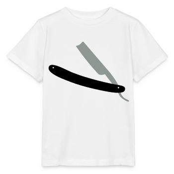 Rasoir - T-shirt bio MINI CREATOR Stanley/Stella Enfant - blanc - Devant - Maike (125cm)