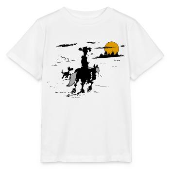 Lucky Luke With Jolly Jumper And Rantanplan - Stanley/Stella MINI CREATOR Kids’ T-Shirt - white - Front - Maike (125cm)