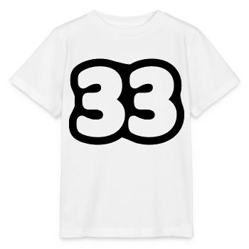 33 / / Birthday / / Anniversary / / Anniversary - Stanley/Stella MINI CREATOR Kids’ T-Shirt - white - Front - Maike (125cm)