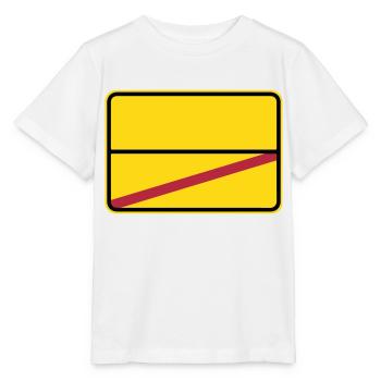 Traffic sign to be personalized with your text - Stanley/Stella MINI CREATOR Kids’ T-Shirt - white - Front - Maike (125cm)