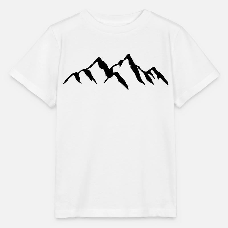 Schöne Berge mit Schatten für Bergsteiger Wanderer - Stanley/Stella Kinder T-Shirt MINI CREATOR  - Weiß