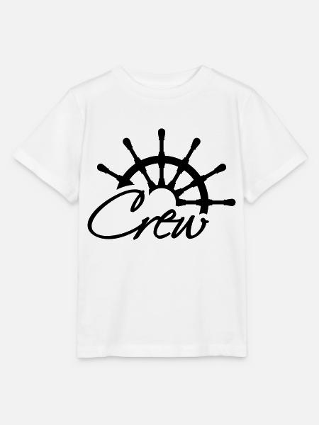 Crew Steuerrad Rang Logo - Stanley/Stella Kinder T-Shirt MINI CREATOR - Weiß