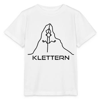 Klettern am Seil - Stanley/Stella Kinder T-Shirt MINI CREATOR  - Weiß - Vorne - Maike (125cm)