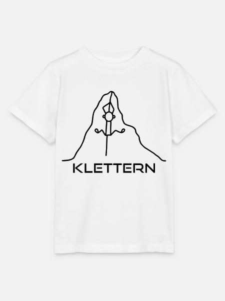 Klettern am Seil - Stanley/Stella Kinder T-Shirt MINI CREATOR  - Weiß