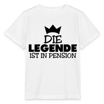 die legende ist in pension - Stanley/Stella Kinder T-Shirt MINI CREATOR  - Weiß - Vorne - Maike (125cm)