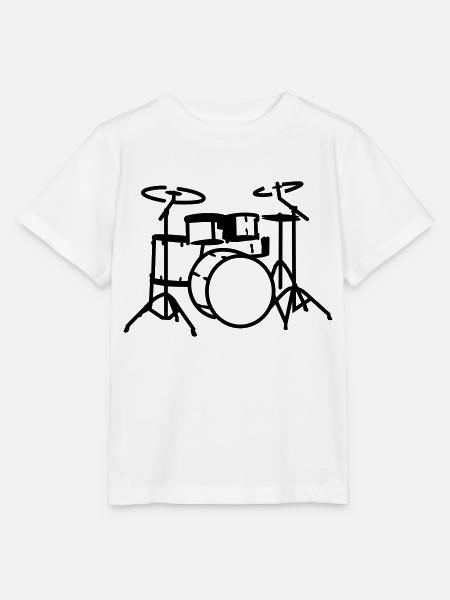 Schlagzeug - Stanley/Stella Kinder T-Shirt MINI CREATOR  - Weiß
