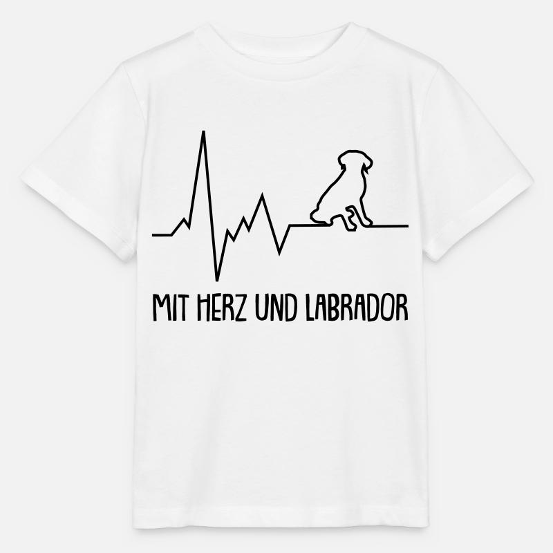 Mit Herz und Labrador - Stanley/Stella Kinder T-Shirt MINI CREATOR  - Weiß