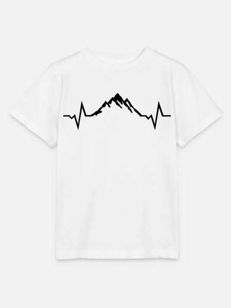 Berg Herzschlag, Berge Puls - Stanley/Stella Kinder T-Shirt MINI CREATOR - Weiß