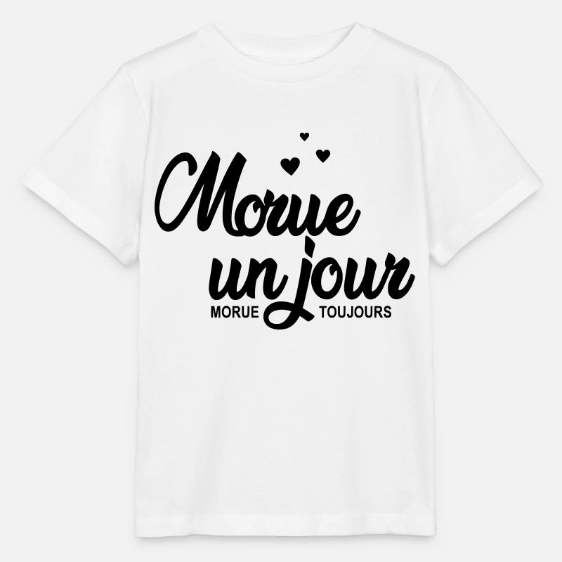 morue un jour morue toujours - T-shirt bio MINI CREATOR Stanley/Stella Enfant - blanc
