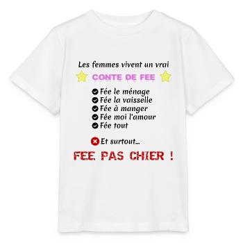 conte de fee - T-shirt bio MINI CREATOR Stanley/Stella Enfant - blanc - Devant - Maike (125cm)