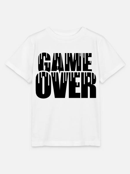 Lustig Game Over - Stanley/Stella Kinder T-Shirt MINI CREATOR - Weiß