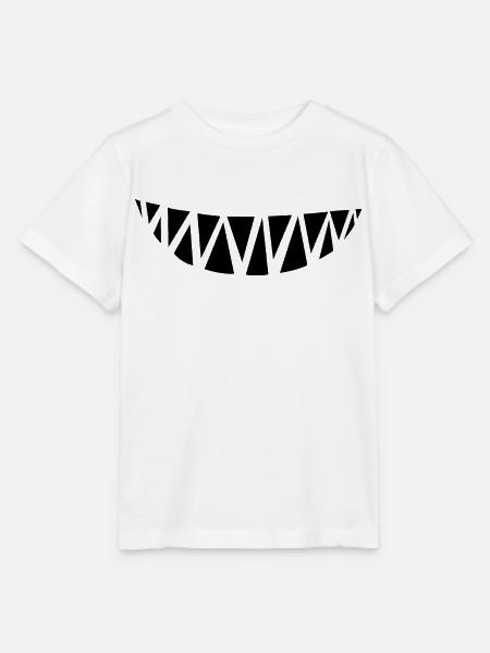 Monster Zähne - Stanley/Stella Kinder T-Shirt MINI CREATOR - Weiß