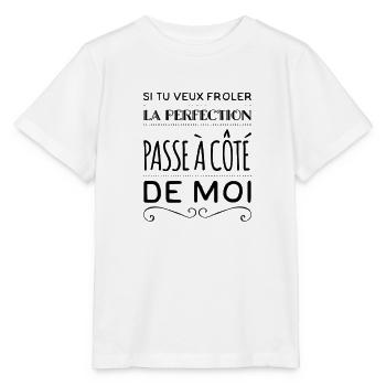 Perfection humour - T-shirt bio MINI CREATOR Stanley/Stella Enfant - blanc - Devant - Maike (125cm)