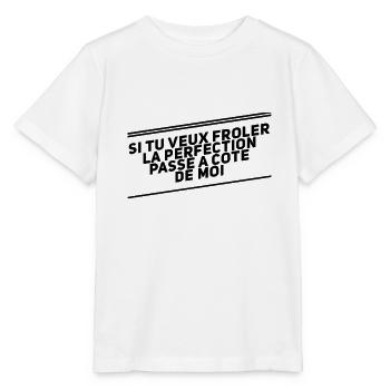Perfection humour - T-shirt bio MINI CREATOR Stanley/Stella Enfant - blanc - Devant - Maike (125cm)