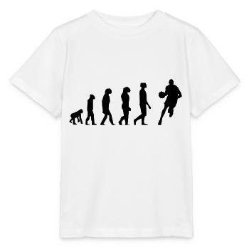 Basketball evolution - Stanley/Stella MINI CREATOR Kids’ T-Shirt - white - Front - Maike (125cm)
