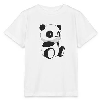 Smiling panda - Stanley/Stella MINI CREATOR Kids’ T-Shirt - white - Front - Maike (125cm)